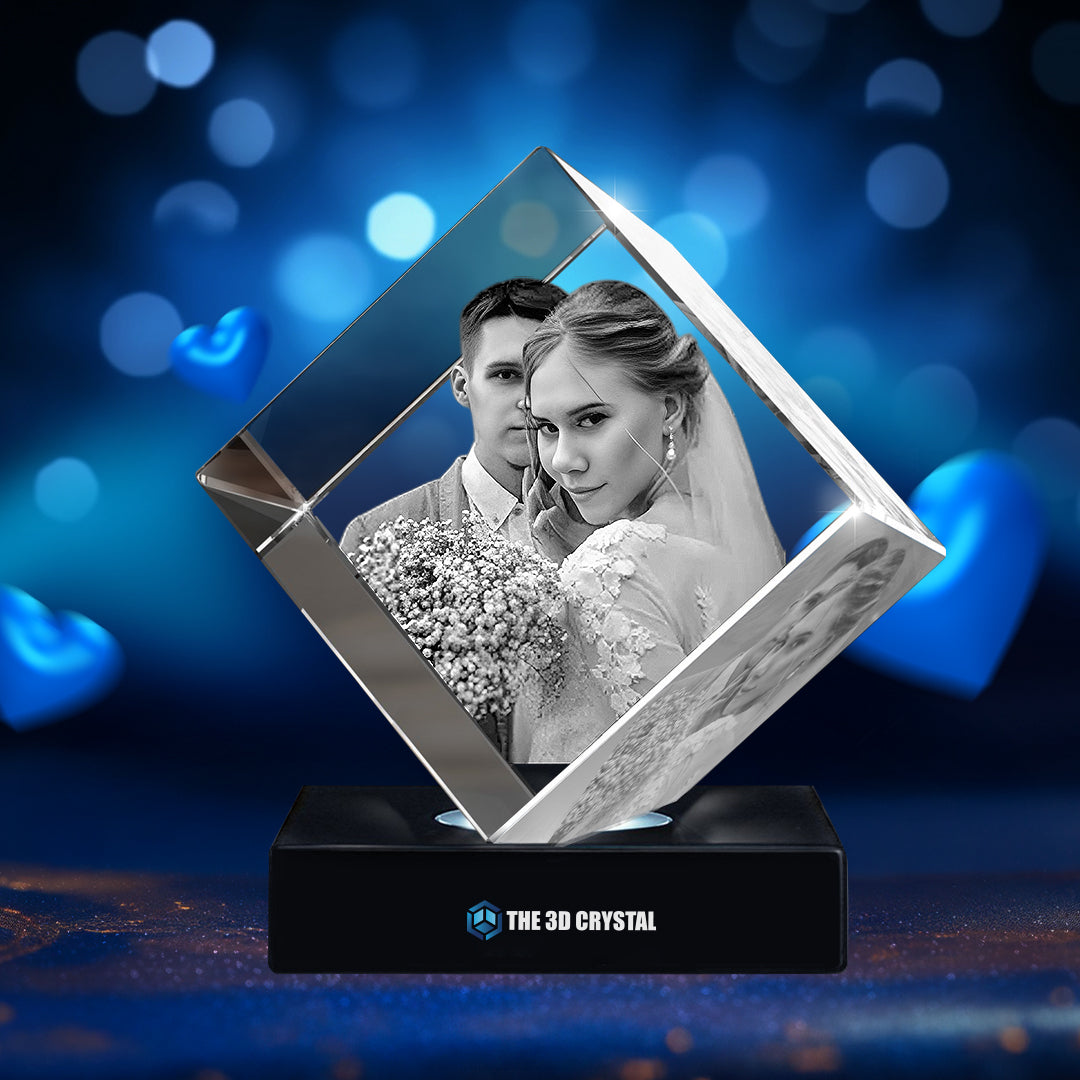 3D Diamond Crystal Wedding Day's Gift