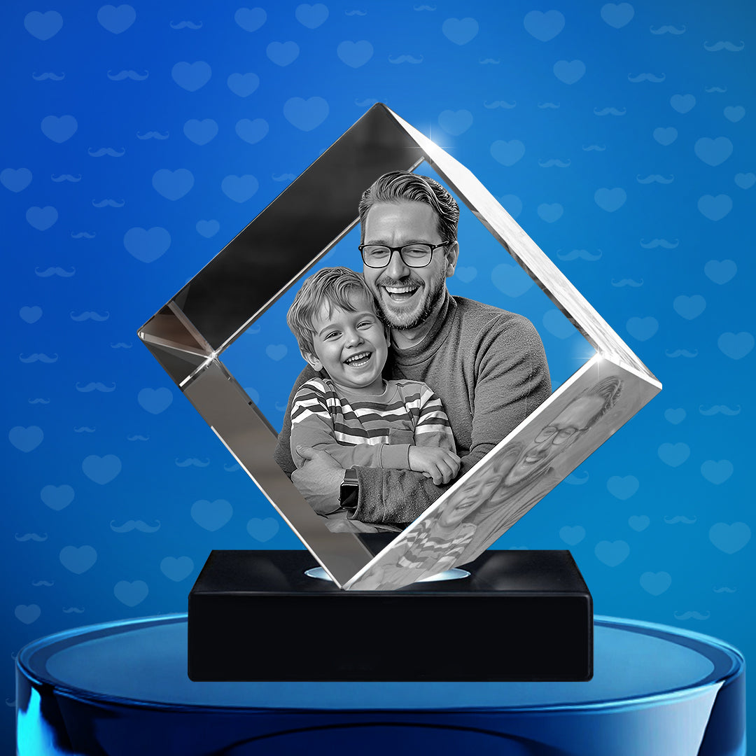 Father's Day Gift 3D Diamond Crystal