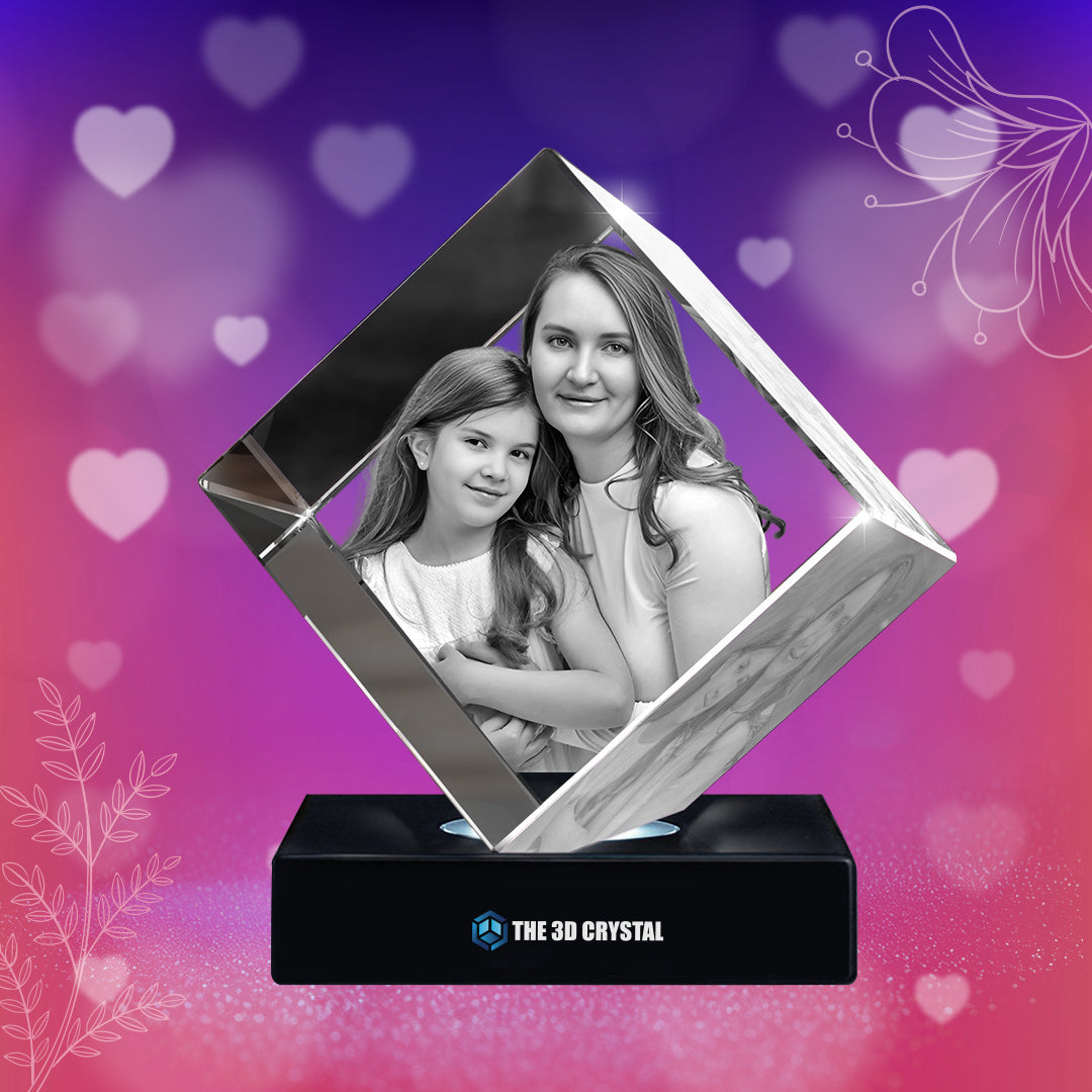 Mothers Days Gift 3D Diamond Crystal