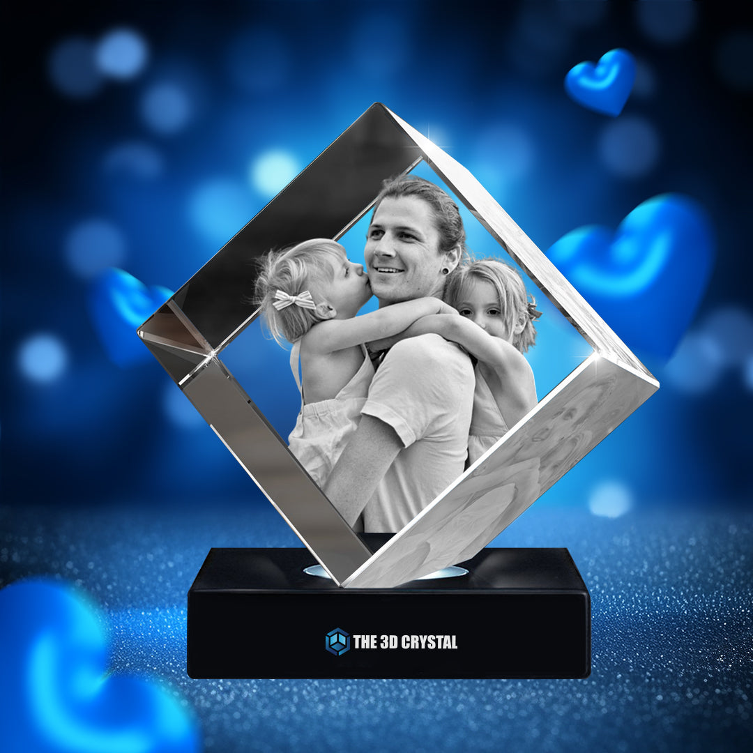 3D Diamond Crystal Father's Day Gift