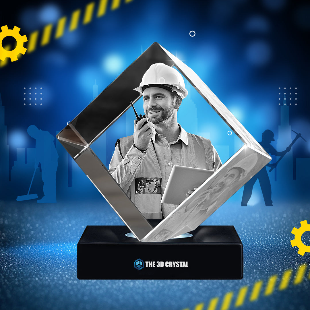 3D Diamond Crystal For Labour Day Gift