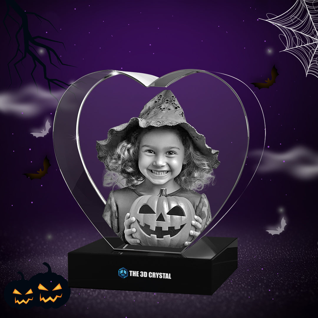3D Crystal Heart For Halloween