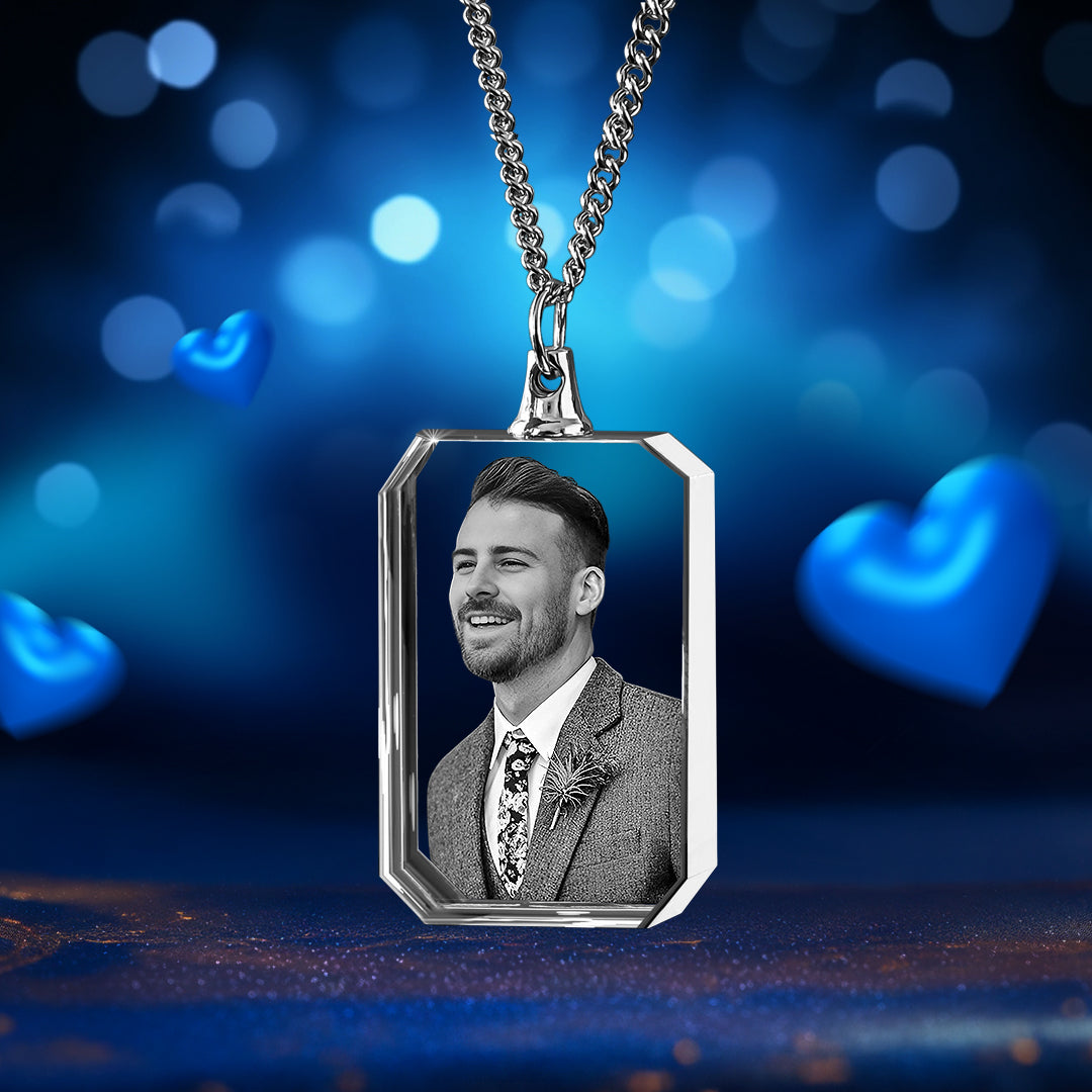 Wedding Day Special – Square-Shaped Custom Crystal Necklace