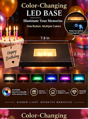 Approved Large LED Base Birthday design