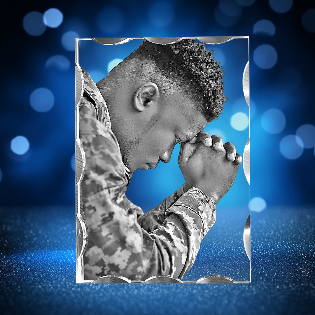 Wave 3D Crystal For Memorial Day