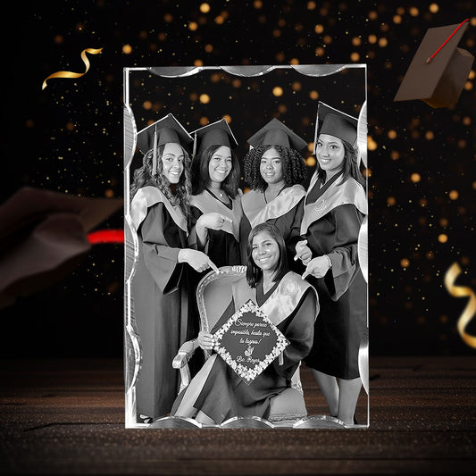 Wave 3D Crystal For Graduation