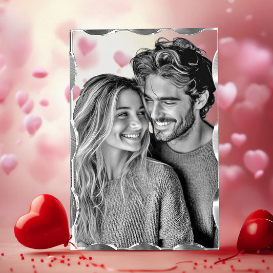 Wave 3D Crystal For Valentine's Day Gift