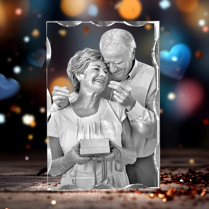 Wave 3D Crystal For Personalised Gift