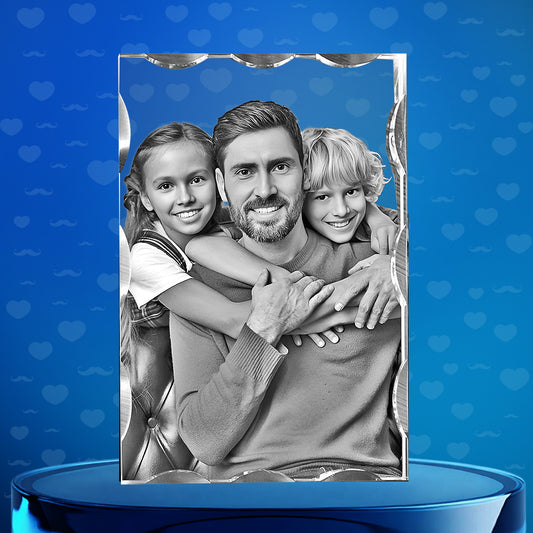 Wave 3D Crystal For Father's Day Gift