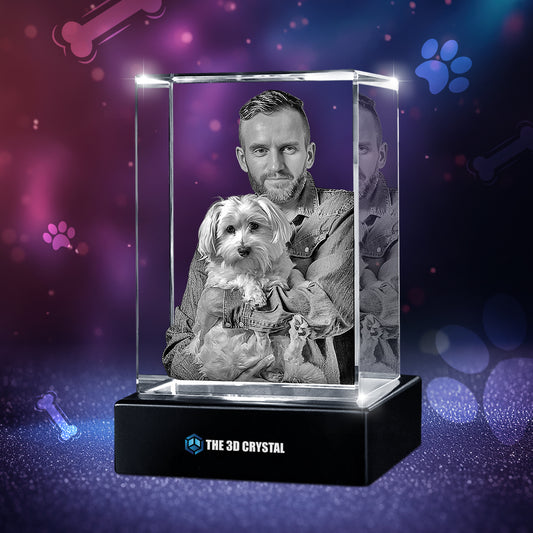 3D Crystal Pet Cube