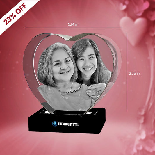 Heart 3D Crytal