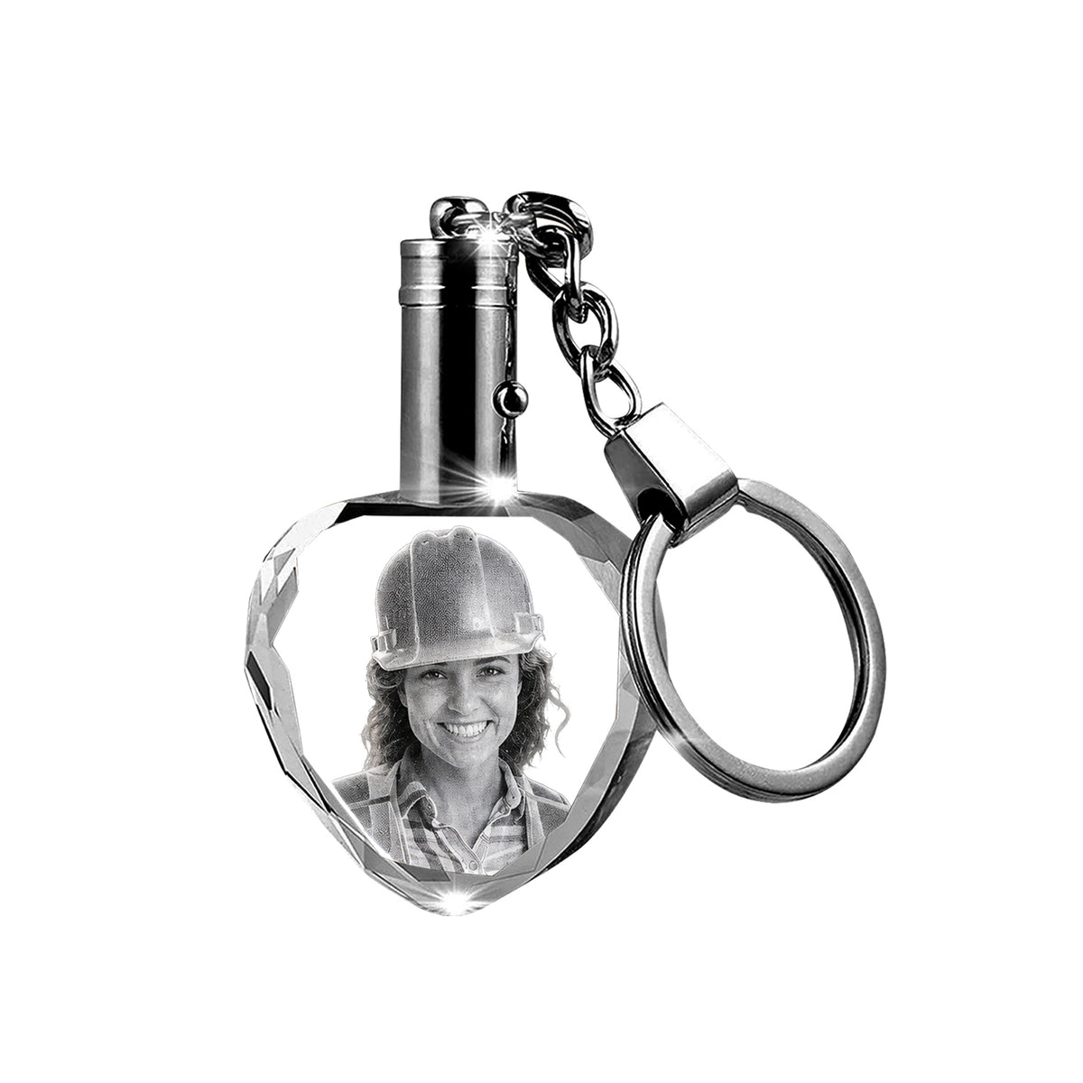 Labour Day  3D Crystal Round Necklace – Custom Gift for Women, Men
