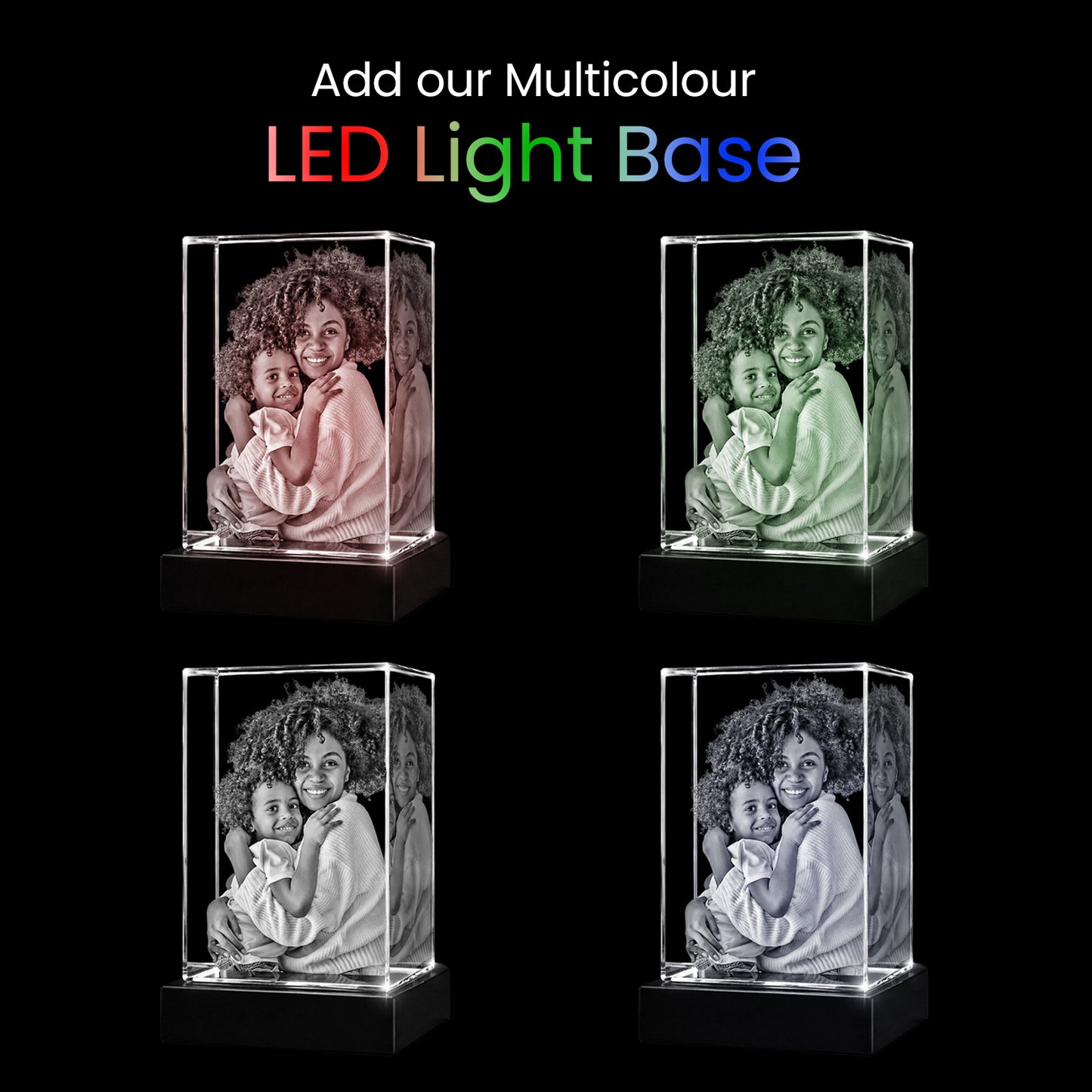 Labor Day Custom 3D Crystal Photo Candle