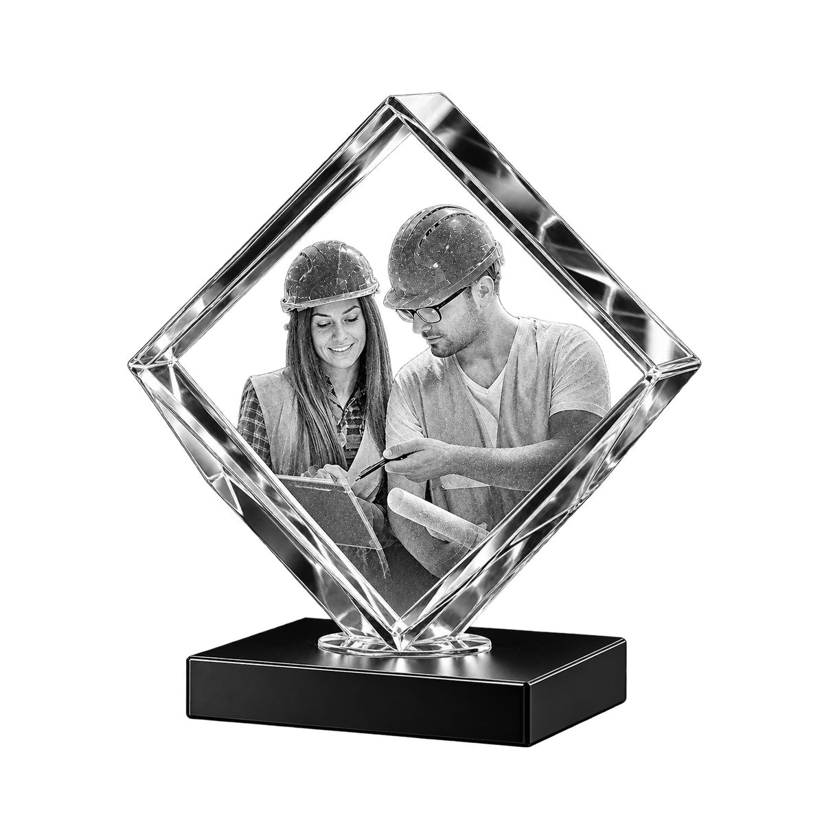 3D Diamond Crystal  For Labour Day Gift