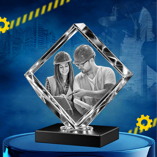 3D Diamond Crystal  For Labour Day Gift