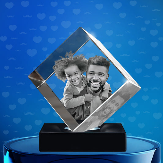 Father's Day Gift 3D Diamond Crystal