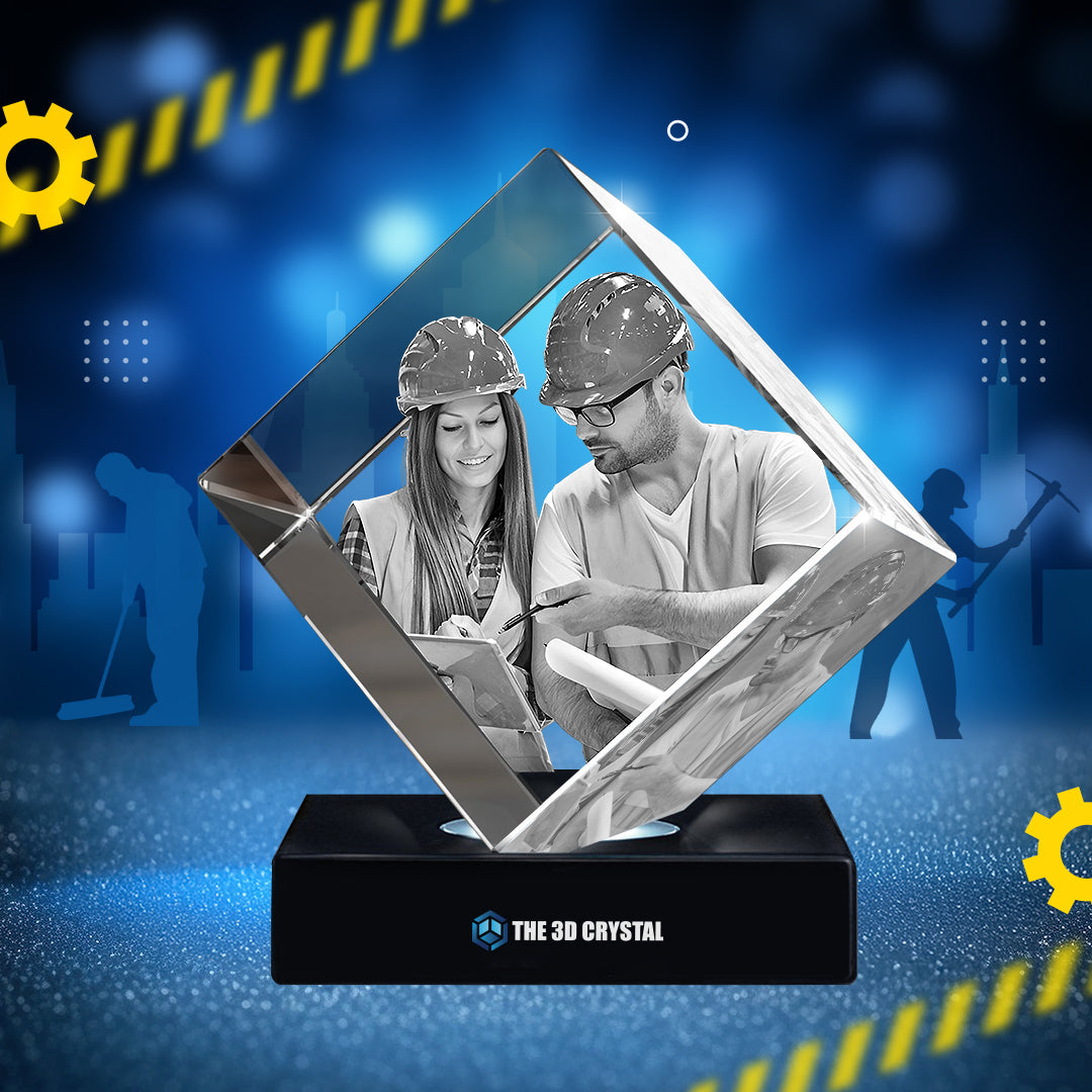 3D Diamond Crystal  For Labour Day Gift