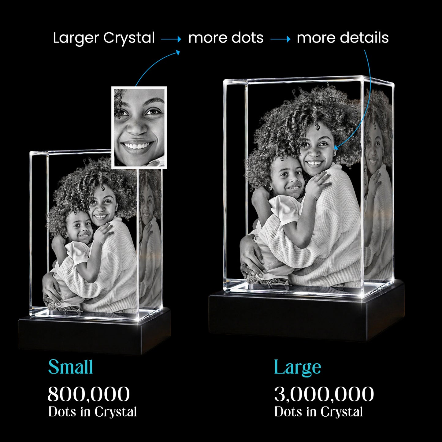 3D Diamond Crystal  For Labour Day Gift