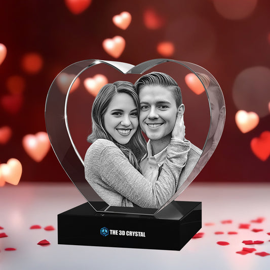 3D Crystal Heart For  Valentine's Day