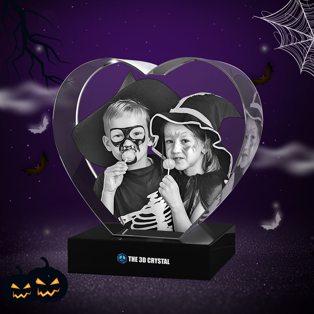3D Crystal Heart For Halloween