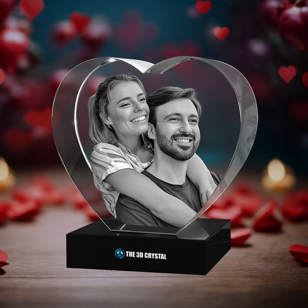 3D Crystal Heart For  Love Series
