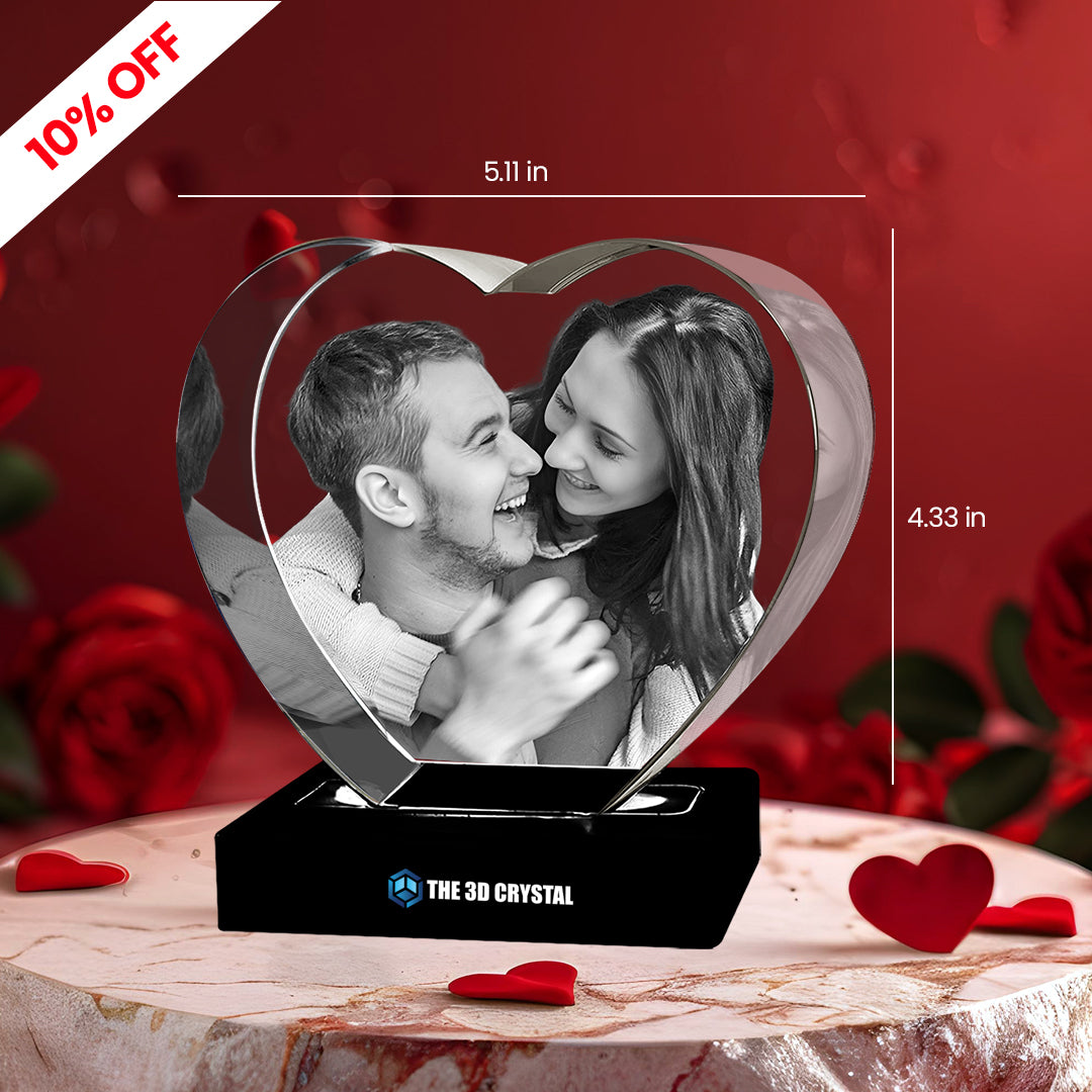 Heart 3D Crytal