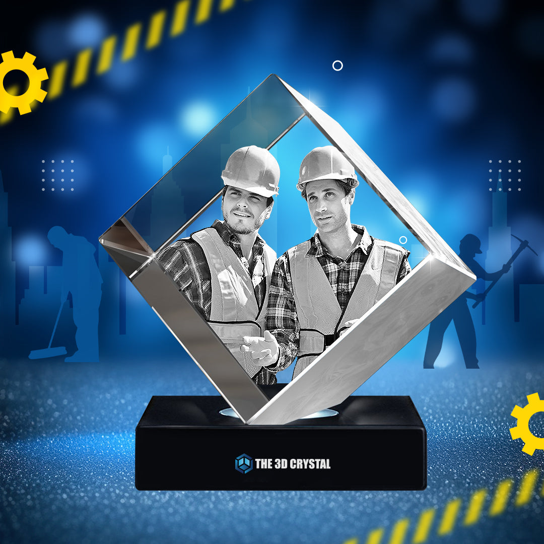 3D Diamond Crystal  For Labour Day Gift