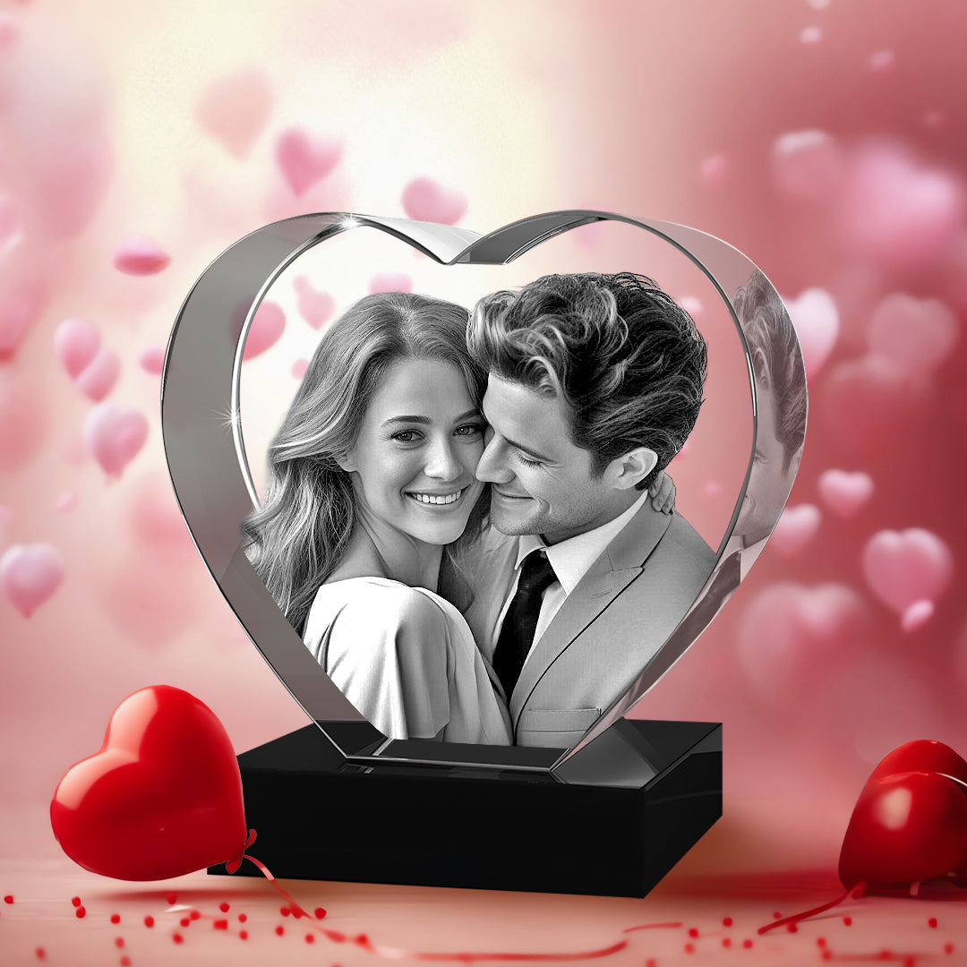 3D Crystal Heart For  Valentine's Day