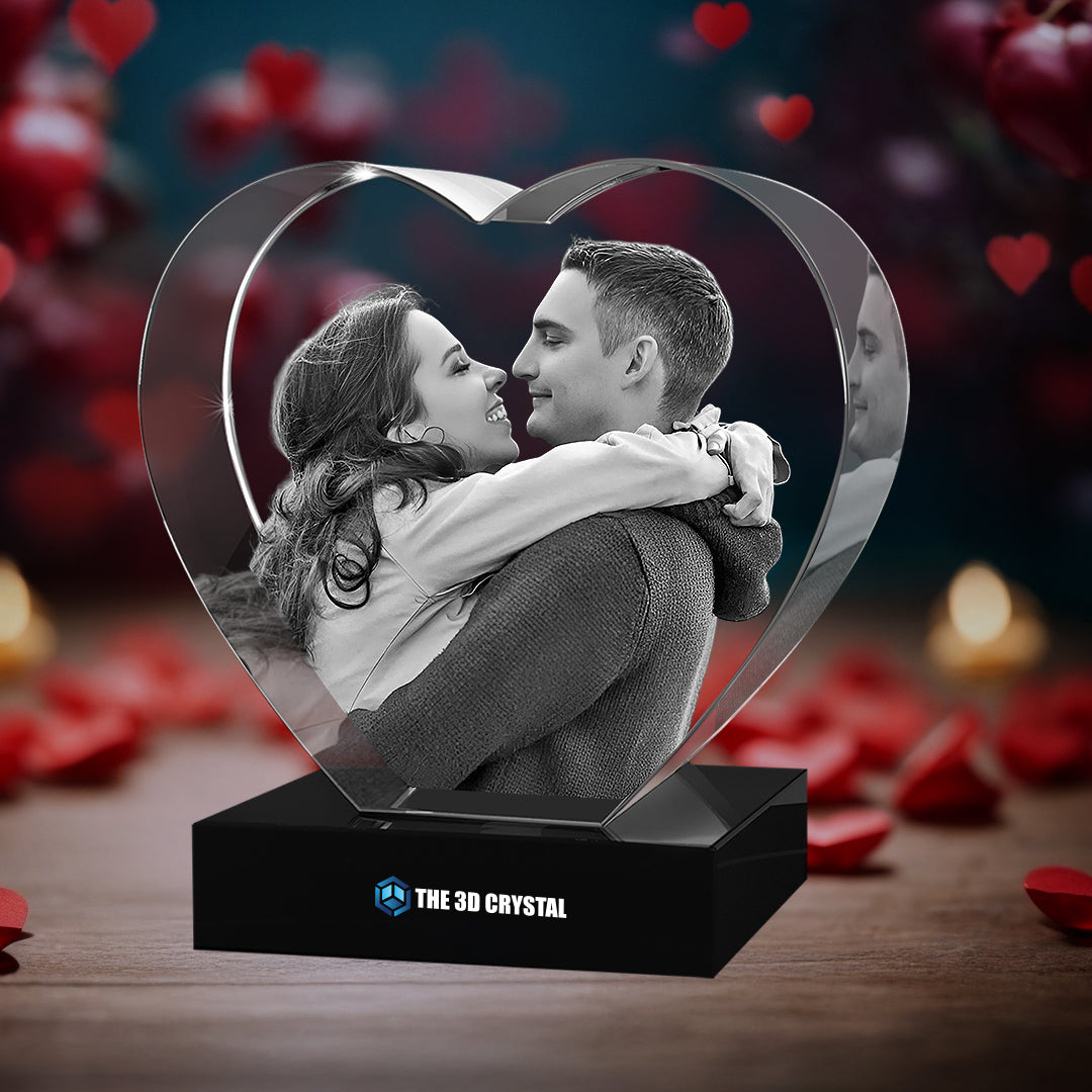 3D Crystal Heart For  Love Series