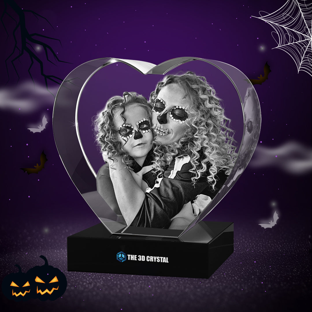 3D Crystal Heart For Halloween