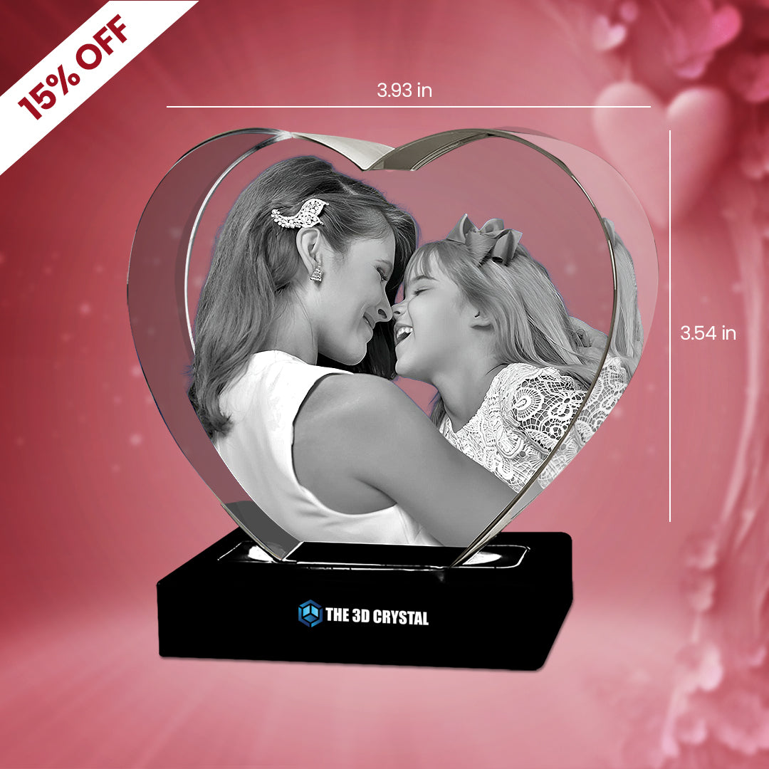 Heart 3D Crytal
