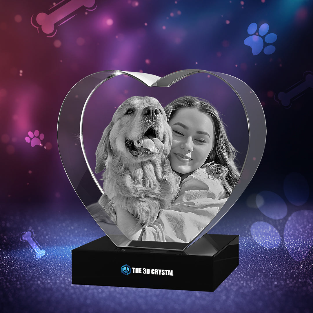 3D Crystal Pet Heart