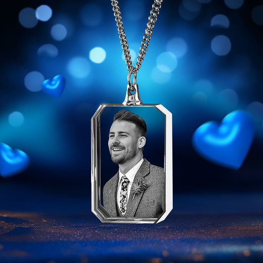 Wedding Day Special – Square-Shaped Custom Crystal Necklace
