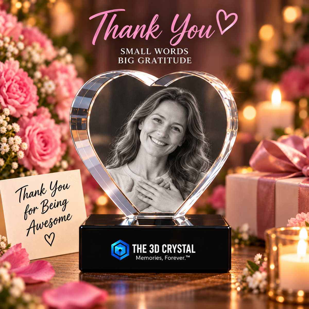 Heart Crystal Thank You approved design