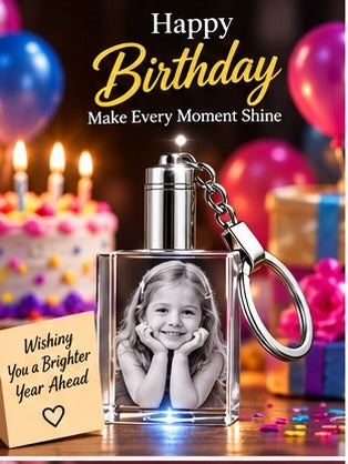 Approved Rectangle Keychain Birthday design