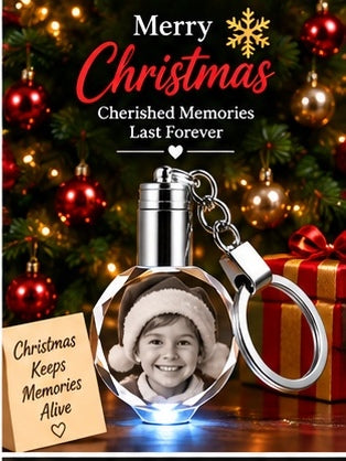 Christmas Round Keychain