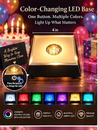 Approved Medium LED Base Birthday design